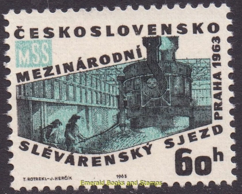 EBS Czechoslovakia 1963 - International Foundry Congress - Michel 1422 MNH* - Image 1 of 1