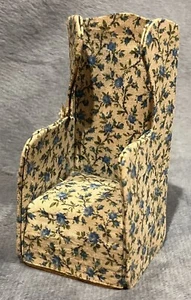 Antica sedia soggiorno contemporanea vintage anni 20 arredo casa delle bambole floreale - Foto 1 di 11