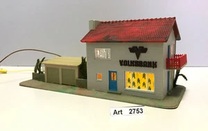 Vau-Pe 167 H0 Volksbank, Haus mit Beleuchtung, 1:87, sehr selten & RAR - Bild 1 von 9
