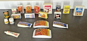 Barbie bambola mini gioco marche alimentari lotto 20vintage Ritz Cheerios Huggies mira e altro - Foto 1 di 1
