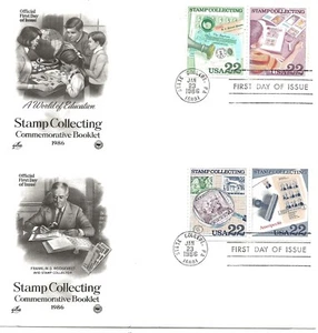 US Scott #2198-2201, First Day Covers 1/23/86 State College Pairs Collecting - Picture 1 of 1