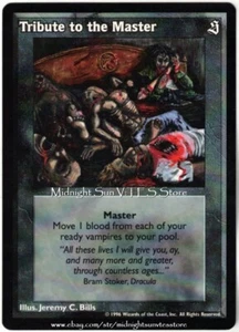 Tribute to the Master The Sabbat V:TES VTES Vampire CCG - Picture 1 of 1