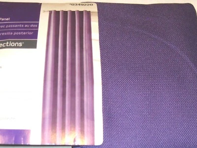 Panel de cortinas Style Selections ADRIAN púrpura lengüeta trasera cortina 48 x 84L nuevo en paquete Foto 1 de 2