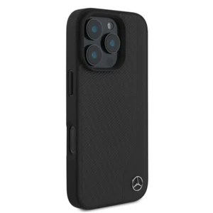 Mercedes iPhone 16 Pro Hülle Case Cover MagSafe Wood Genuine Leather black - Bild 1 von 8