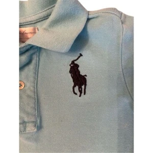 Polo Ralph Lauren Boys' Blue Mesh Polo Shirt M Short Sleeve Casual - Picture 1 of 6