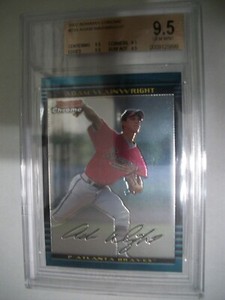ADAM WAINWRIGHT 2002 Bowman Chrome #233 BGS GEM MINT 9.5 Braves, Cardinals