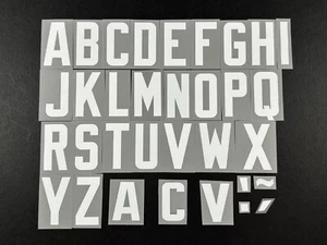 2024 2025 OFFICIAL ELMS UK SCOTTISH SPFL WHITE PLAYER SIZE LETTERS - Picture 1 of 2