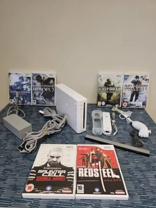 Paquete Nintendo Wii Blanco con 1 Mando. 6 juegos. 1 Nunchuck. TOTALMENTE PROBADO - Imagen 1 de 16