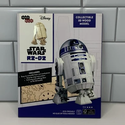 Star Wars R2-D2 3D Wood Puzzle & Model Figure Kit Lootcrate NIB - Image 1 of 2