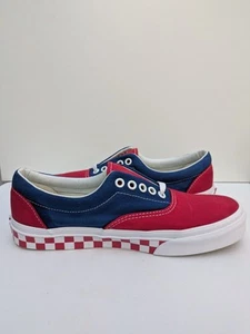 Vans Era BMX Entrenadores a Cuadros Reino Unido 6.5 EE. UU. Hombres 7.5 EE. UU. Mujeres 9 EUR 40 ROJO/AZUL - Imagen 1 de 10