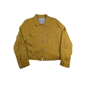 Chaqueta utilitaria JULES & LEOPOLD CASUAL mezcla de lino amarillo XL - Imagen 1 de 7