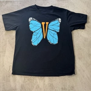 Vlone x Juice Wrld Legends Never Die T-Shirt Size XL Butterfly Made In USA - Picture 1 of 8