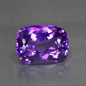 8.11Ct Cushion_Genuine Natural Purple Amethyst Gemstone _Bolivia - Picture 1 of 1