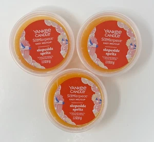 3 YANKEE CANDLE SLOPESIDE SPRITZ SCENTERPIECE EASY MELTCUP 2.2OZ REFILL MELT CUP - Picture 1 of 4