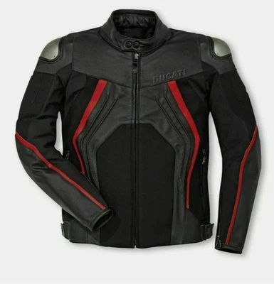MOTORBIKE COWHIDE LEATHER JACKET MOTORCYCLE JACKET CE APPROVED ARMOUR - Image 1 of 4