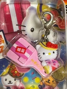 Hello Kitty Naruko Holzklatscher Yosakoi Tanz Reißverschluss Charm Sanrio lizenziert - Bild 1 von 3