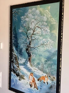 Sehr Schönes Acryl BILD Handgemalt Auf Leinwand Unikat - Bild 1 von 12