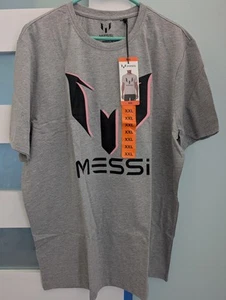 Messi Collection Soccer  Men Gray T-Shirt  XXL Pink Black Logo - Bild 1 von 6