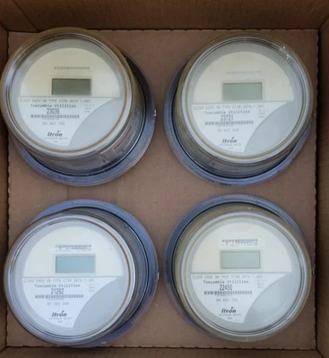 4- Itron CL200 240V 3W Type C1SR 30TA Watthour Meters Utilities Department  - Image 1 of 4