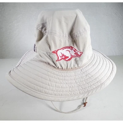 Arkansas Razorbacks Columbia Ropa Deportiva Sombrero Cubo Talla Única Beige Negro Exterior Foto 1 de 4