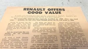 1968 RENAULT R10 & R16 Australian Dealer Handout  - Picture 1 of 3
