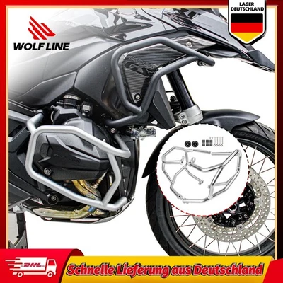Sturzbügel für BMW R1300GS Edelstahl Unten Motorschutz Crash Bar 2025 WOLFLINE - Bild 1 von 4
