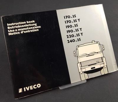 IVECO 170.35 220.35T 240.35 Manuale Uso Manutenzione Instruction Manual - Immagine 1 di 2