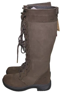 Dublin Admiral Boots Womens Size 9 Chocolate Leather Riding Boots Equestrian New - Picture 1 of 14