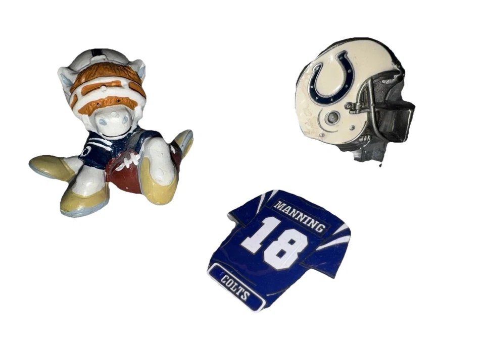 Vintage Set 1983 Baltimore (Indianapolis) Colts Mascot 2" Figure NFL Huddles - Image 1 of 4