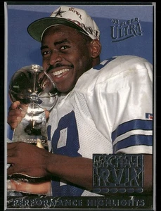 Michael Irvin 1993 Ultra Michael Irvin Performance Highlights #1 Dallas Cowboys - Foto 1 di 2