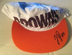 CLEVELAND BROWNS HANDSIGNIERTE MÜTZE JIM PYNE 1. AUSWAHL 1999 EXP ENTWURF Malermütze - Bild 1 von 2