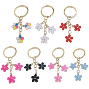 Cute Flower Keyring Handbag Decoration Gift for Her Bag Charm and Key Holder - Zdjęcie 1 z 15