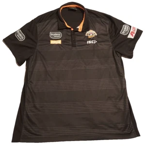 ISC NRL Authentics Wests Tigers Men's 3XL Polo Shirt Embroidered Team Logos - Picture 1 of 11
