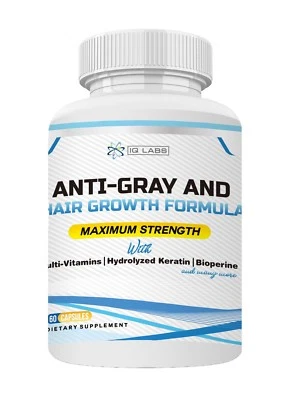4-pack.-Anti-Gray and Hair Growth Formula | Multivitamin Pills+Keratin+Biotin - Image 1 of 4