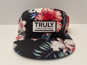 Raro cappello berretto floreale veramente duro Seltzer snap back piatto Bill fiori tropicali - Foto 1 di 5