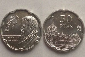 manueduc   ESPAÑA  50 pesetas  Año  1997    JUAN  CARLOS I  EL ESCORIAL  NUEVA - Picture 1 of 1