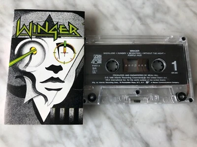 Winger Self Titled Cassette Tape 1988 Atlantic 7 81867-4 Hair Metal RARE! OOP! - Image 1 of 3
