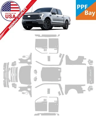 Película de protección de pintura precortada PPF para vehículo completo Ford F-150 Lightning 2022-2025 Foto 1 de 4