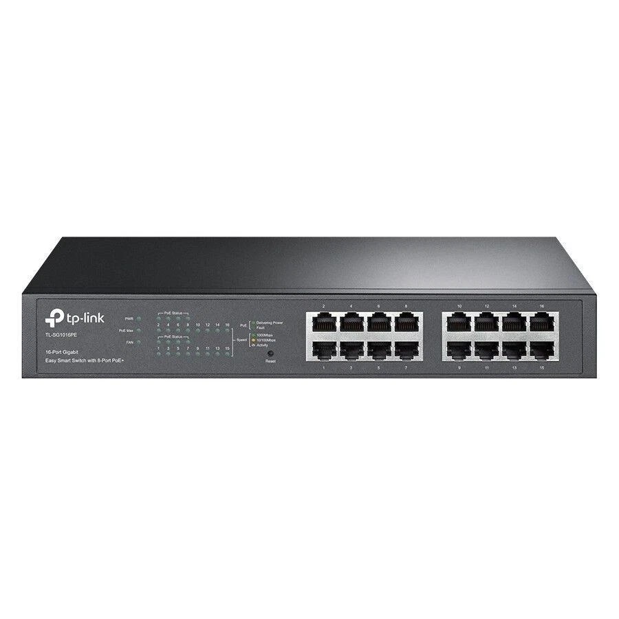 TP-LINK 16-Port Gigabit Easy Smart PoE Switch with 8-Port PoE+