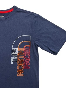 The North Face Flash Dry Boy’s Casual Shirt Size XL Half Dome Blue Short Sleeves - Picture 1 of 15