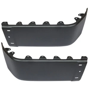 Labwork Rear Bumper End Caps Fit For 2007-2013 GMC Sierra 1500 LH + RH Black - Picture 1 of 12