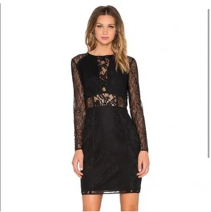 Vestido Endless Rose Negro Manga Larga Encaje - Talla M - Imagen 1 de 7