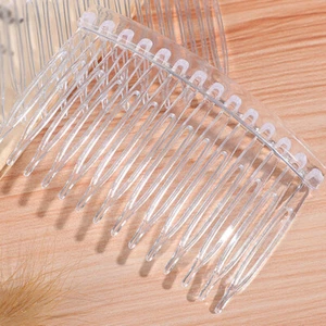 20 Stück Klar Haarkamm Kunststoff Haarkamm Hochzeit Haarkamm Braut Haarkamm für - Bild 1 von 12