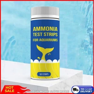 50pcs Ammonia Nitrogen Test Paper Quick Water Quality Test Strips for Aquarium - Picture 1 of 11