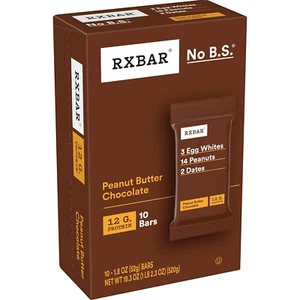 Protein Bars, Protein Snack, Snack Bars, Peanut Butter Chocolate, 18.3Oz Box ... - Picture 1 of 1