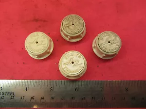 Vintage AMC American Motors Screw-On Battery Caps White AM amx 12 volt 390 - Picture 1 of 6