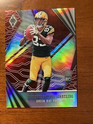 2018 Panini Phoenix Marquez Valdes-Scantling Rookie Red Card SP #/299 Packers - Image 1 of 3