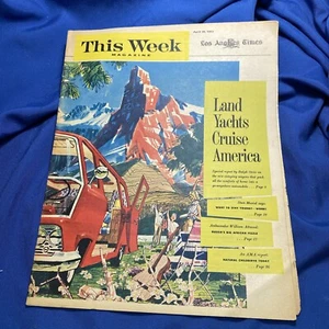 LOS ANGELES TIMES THIS WEEK MAGAZINE SUNDAY INSERT, April 28th  1963 Land Yachts - Picture 1 of 12