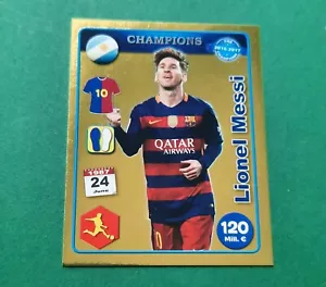 🔥ULTRA RARE GOLD MESSI TEKMA 2016-2017 WE ARE THE CHAMPIONS #1 - Picture 1 of 3