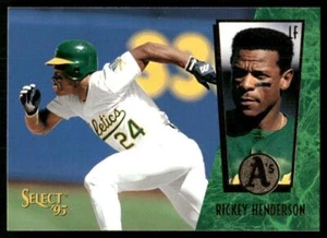 1995 Select Rickey Henderson #134 Oakland Athletics - Foto 1 di 2